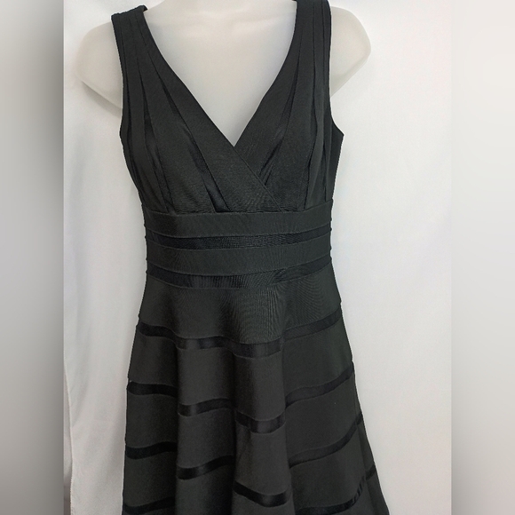 White House Black Market Dresses & Skirts - White House Black Market Black Fit and Flare Midi Cocktail Dress (#1,304)